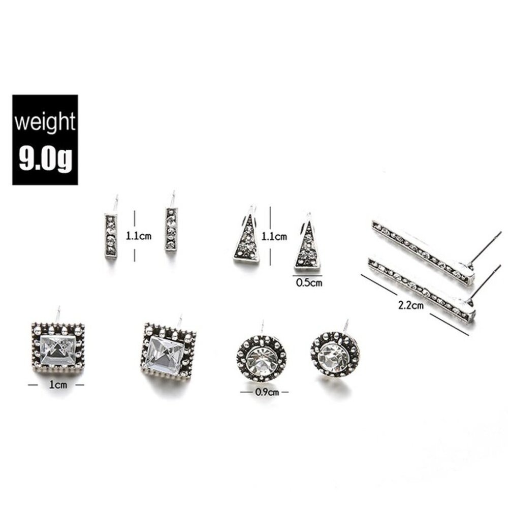 💎✨ Geometric Earring Set - Picture 4 of 4